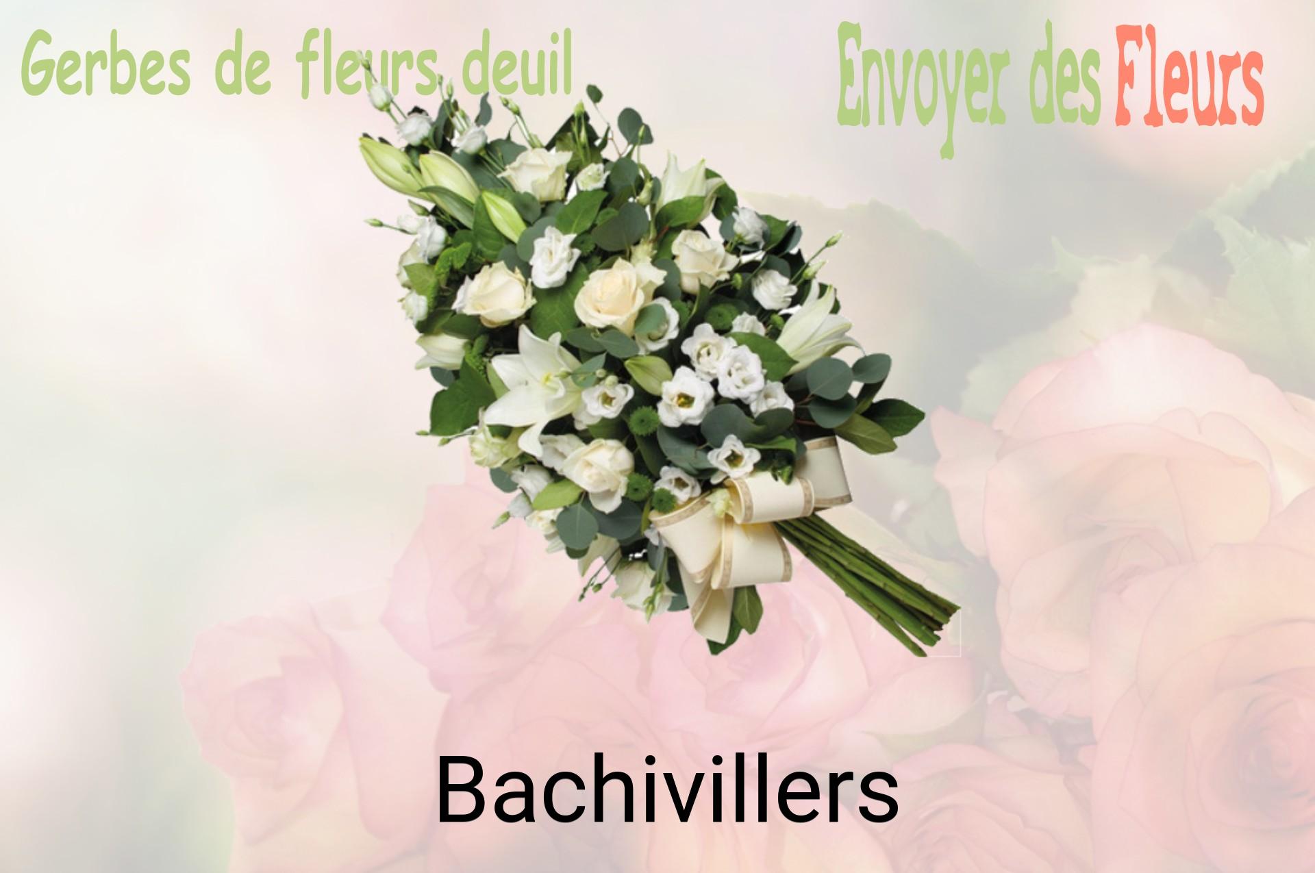 Gerbe de fleurs de deuil livrée à Bachivillers